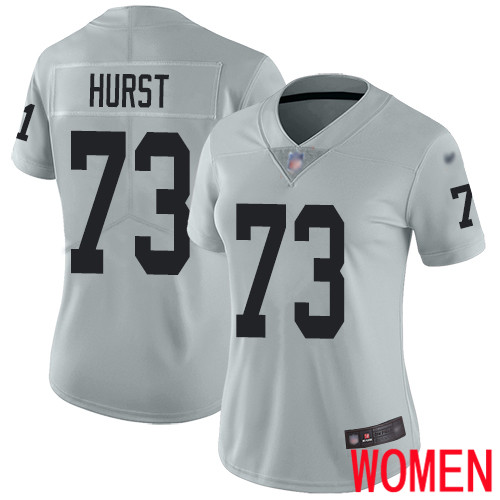 Oakland Raiders Limited Silver Women Maurice Hurst Jersey NFL Football #73 Inverted Legend Jersey